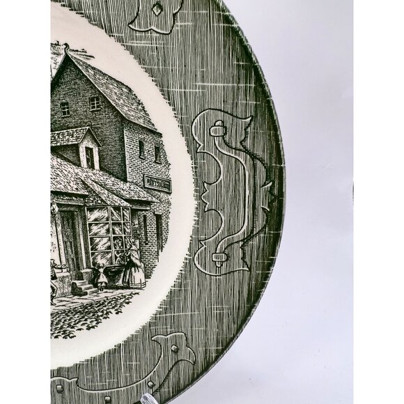 Vtg Plate The Old Curiosity Shop Underglaze - Picture 4 of 8